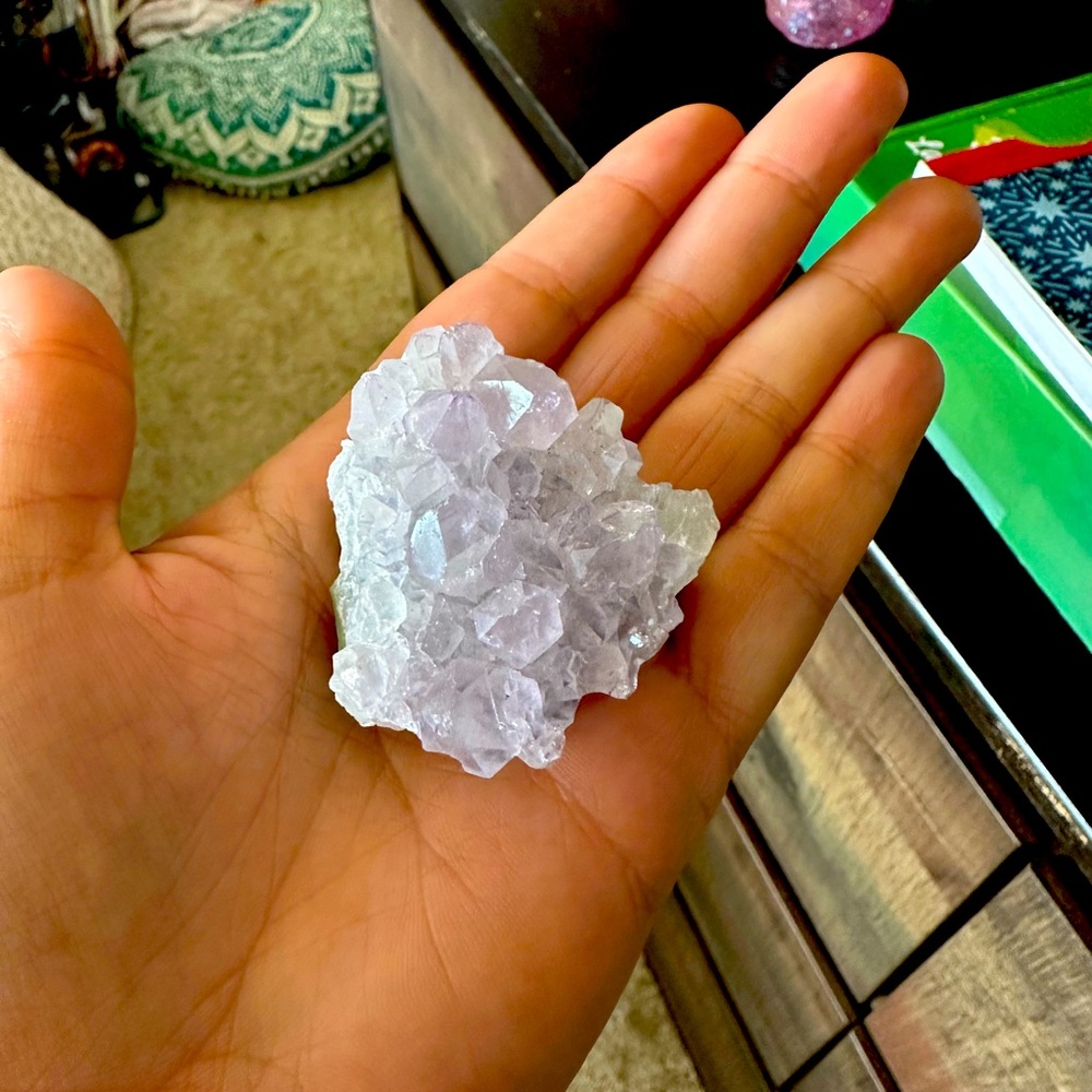 Genuine amethyst cluster